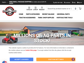 'tractorpartsasap.com' screenshot