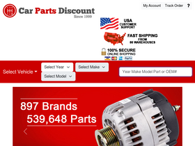 'carpartsdiscount.com' screenshot
