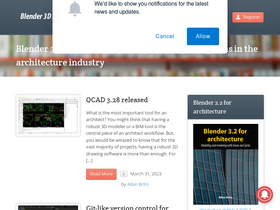 'blender3darchitect.com' screenshot