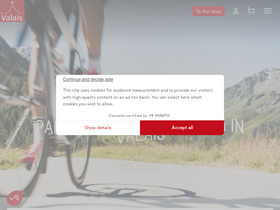 'valais.ch' screenshot