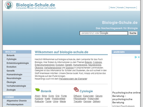 'biologie-schule.de' screenshot