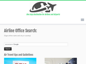 'airlines-airports.com' screenshot