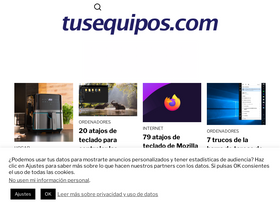 'tusequipos.com' screenshot