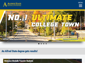 'alfredstate.edu' screenshot