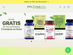 pronavidahonduras.com homepage screenshot