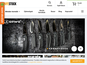 'knifestock.hu' screenshot