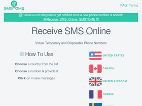 'smstome.com' screenshot