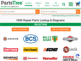'partstree.com' screenshot