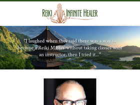 'reikiinfinitehealer.com' screenshot