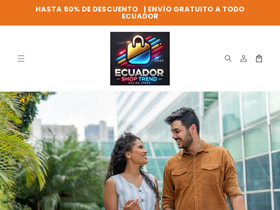 ecuadorshoptrend.com homepage screenshot