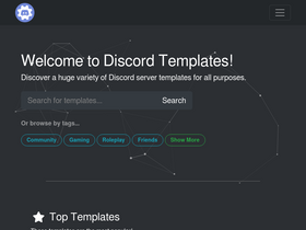 'discordtemplates.me' screenshot