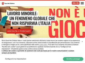 'savethechildren.it' screenshot