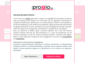 'immoproxio.be' screenshot