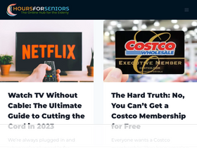 'hoursforseniors.com' screenshot