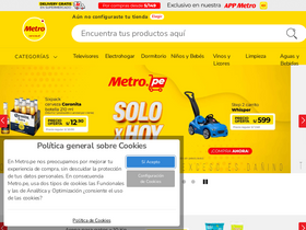 'metro.pe' screenshot