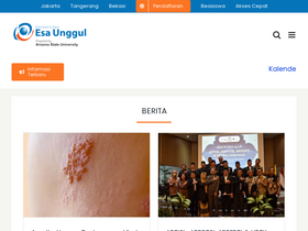 'esaunggul.ac.id' screenshot