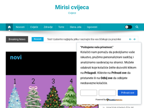 'mirisicvijeca.info' screenshot