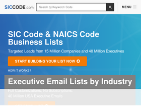 'siccode.com' screenshot