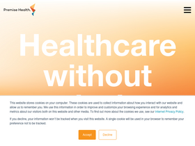 'premisehealth.com' screenshot
