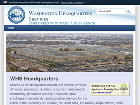 'whs.mil' screenshot