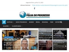 'folhadoprogresso.com.br' screenshot