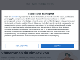 'rimlexikon.se' screenshot