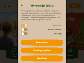 'zoo-leipzig.de' screenshot