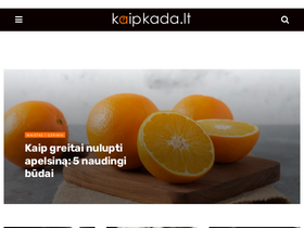 'kaipkada.lt' screenshot