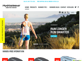 hydrosleeve.com homepage screenshot