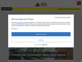 'welfarenetwork.it' screenshot