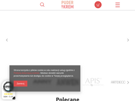 'puderikrem.pl' screenshot