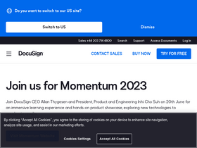 'docusign.co.uk' screenshot