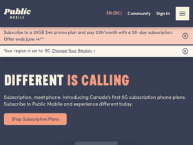 'publicmobile.ca' screenshot