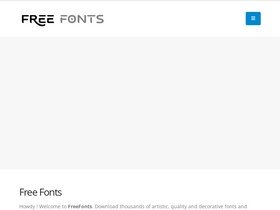 'freefonts.co' screenshot