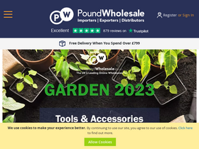 'poundwholesale.co.uk' screenshot