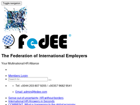'fedee.com' screenshot