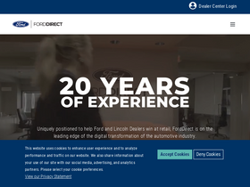 'forddirect.com' screenshot