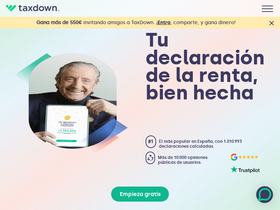 'taxdown.es' screenshot
