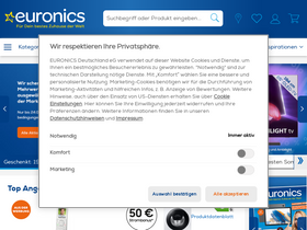 'euronics.de' screenshot
