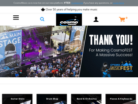'cosmomusic.ca' screenshot