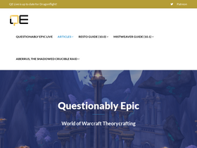 'questionablyepic.com' screenshot