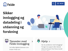 'feide.no' screenshot