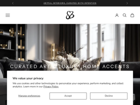 saraburnard.com homepage screenshot