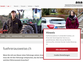 'fuehrerausweise.ch' screenshot