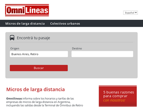 'omnilineas.com.ar' screenshot