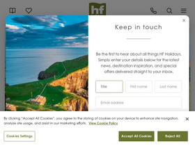 'hfholidays.co.uk' screenshot