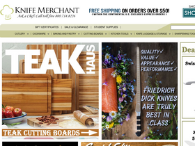 'knifemerchant.com' screenshot
