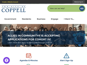 'coppelltx.gov' screenshot