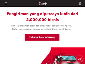 'ninjaxpress.co' screenshot