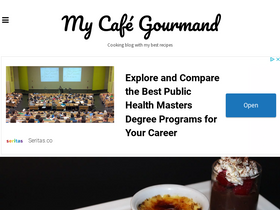 'mycafegourmand.com' screenshot